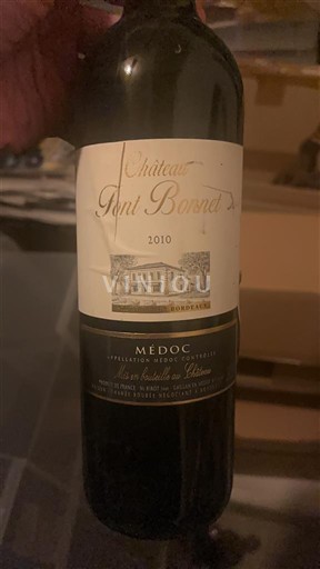 Bordeaux Médoc Château Pont Bonnet 2010