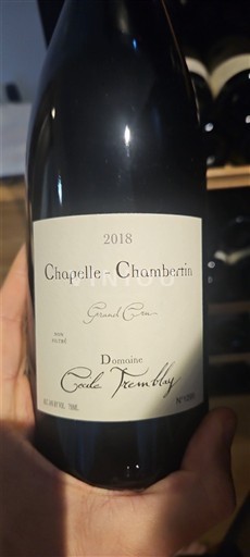 Borgogna Chapelle-Chambertin Grand Cru Domaine Paul Tremblay 2018