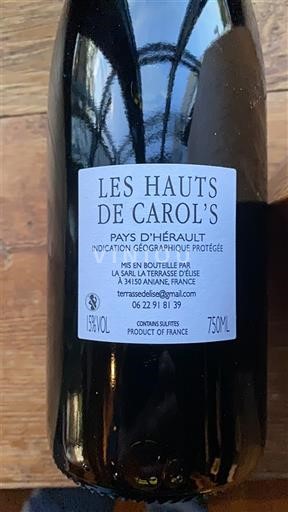 Languedoc Not Specified Domaine La Terrasse Elise Les Hauts de Carol’s 2022