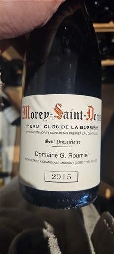 Bourgogne Morey-saint-denis Premier Cru Domaine G. Roumier Clos de la Bussière 2015