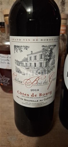 Bordeaux Côtes-de-bourg Château Bois des Graves 2018