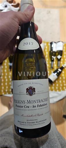 Bourgondië Puligny-Montrachet Premier Cru Domaine Bernard & Thierry Glantenay Premier Cru - les Folatières 2017