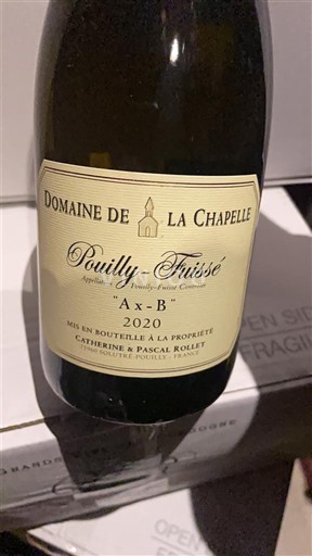 Burgundi Pouilly-fuissé Domaine La Chapelle A x B 2020