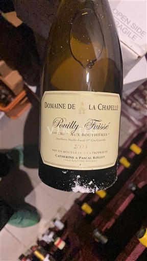 Burgundi Pouilly-fuissé Premier Cru Domaine La Chapelle Aux Bouthières 2021