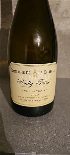 Burgundi Pouilly-fuissé Domaine La Chapelle Vieilles Vignes 2020