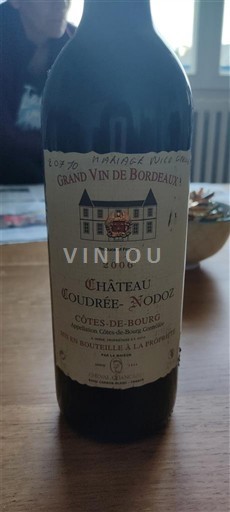 Burdeos Côtes-de-bourg Château Coudré-Nodot 2006