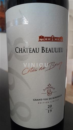 Bordeaux Côtes-de-bourg Château Beaulieu 2019