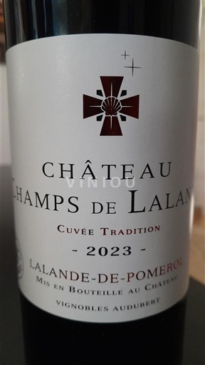 Bordeaux Lalande-de-Pomerol Château Champs de Lalande Tradition 2023