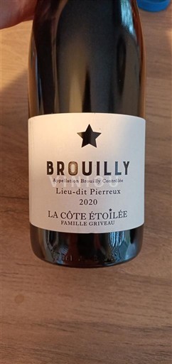 Beaujolais Brouilly La Côte Étoilée Lieu-dit Pierreux 2020