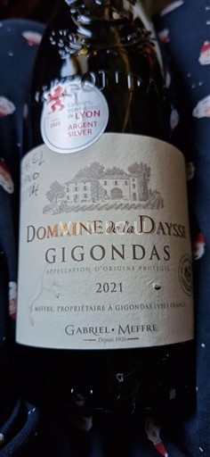 Rhônen laakso Gigondas Domaine La Deysse 2021