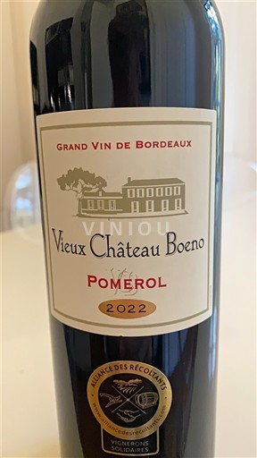 Bordeaux Pomerol Château Vieux Boeno 2022