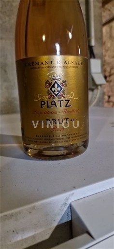 Alsace Crémant d'Alsace Platz Brut Rosé Không niên vụ
