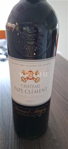 Bordeaux Pessac-Léognan Grand Cru Classé de Graves Château Pape Clément 2007