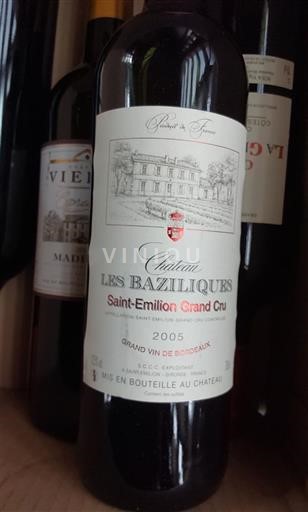 Bordeaux Saint-Émilion Grand Cru Grand Cru Château Les Baziliques 2005