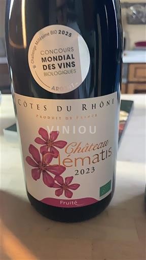 Rhône Valley Côtes-du-Rhône Château Clématis Fruité 2023