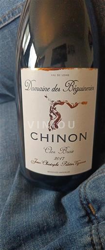 Thung lũng sông Loire Chinon Domaine Des Béguineries Clos Blanc 2017