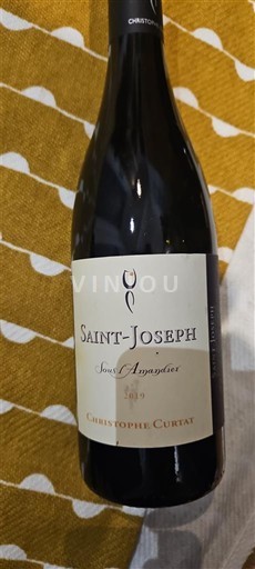 Vina Rouge sec Sous l'Amandier Christophe Curtat 2019 Francija Rona dolina Saint-Joseph AOC