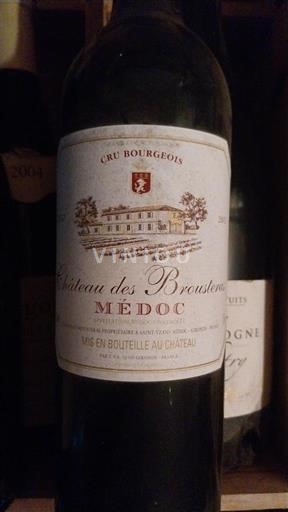 Bordeaux Médoc Cru Bourgeois Château Des Brousteras 2002