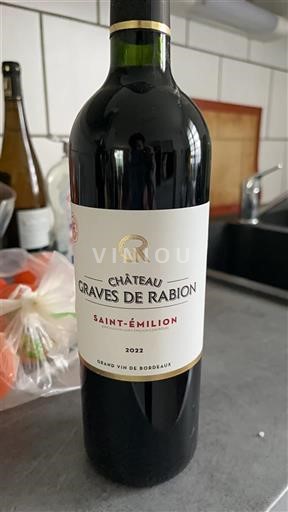 Bordeaux Saint-Émilion Château Graves de Rabion 2022