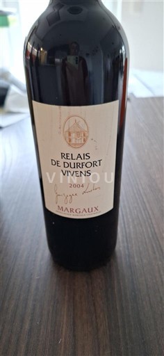 Bordeaux Margaux Durfort-Vivens Relais de Durfort-Vivens 2004