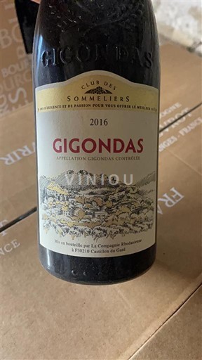 Rhône-dalen Gigondas Club des Sommeliers 2016