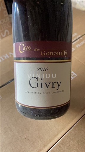 Bourgogne Givry Cave de Genouilly 2016