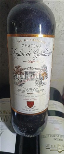 Bordeaux Castillon-côtes-de-bordeaux Château Moulin de Gaillardet Prestige 2009