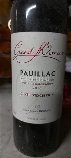Bordeaux Pauillac Maisons Johanna Boubée Grand Moment d'Exception 2016