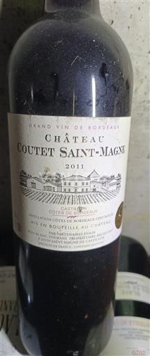 Bordeaux Ikke specificeret Château Coutet Saint-Magne 2011