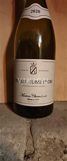 Burgundy Pouilly-Fuissé Premier Cru Maison Chanzy 2020