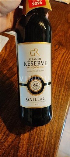 Sudoeste Gaillac Grande Réserve 2021