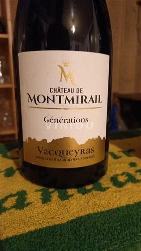 Valle del Rodano Vacqueyras Château Montmirail Générations 2022