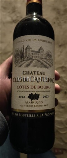 Burdeos Côtes-de-bourg Château Clos de Cantenac 2022