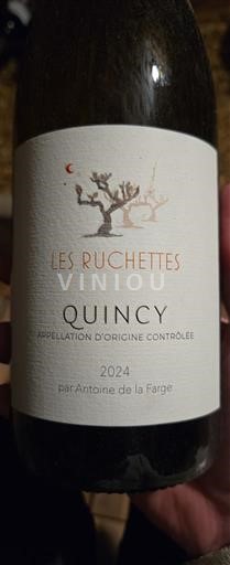 Vallée de la Loire Quincy Domaine Antoine de la Farge Les Ruchettes 2024