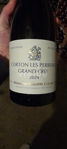 Burgundy Corton Grand Cru Domaine Philippe Girard Corton Les Perrières 2024
