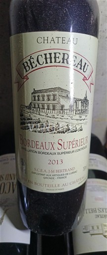 Bordeaux Bordeaux supérieur Château Bécherau 2013