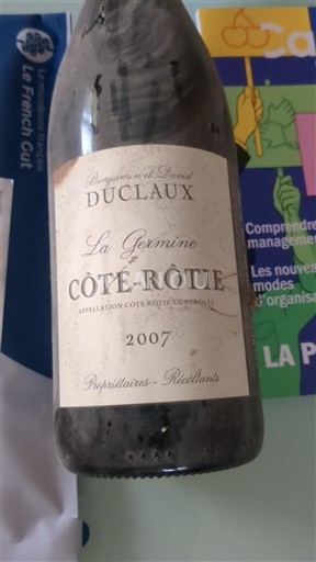 Rhône Valley Côte-Rôtie Duclaux La germine 2007
