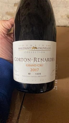 Bourgogne Corton-Renardes Grand Cru Domaine Maldant Pauvelot Collection 2017