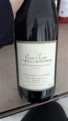 Rhône-dalen Crozes-Hermitage Yann Chave 2016