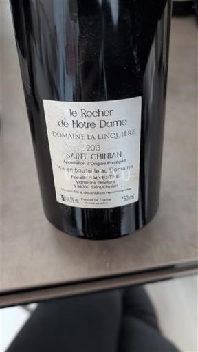 Languedoc Saint-Chinian Domaine La Linquière le Rocher de Notre Dame 2013