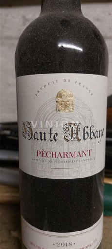 Sydvestfrankrig Pécharmant Haute Abbaye 2018