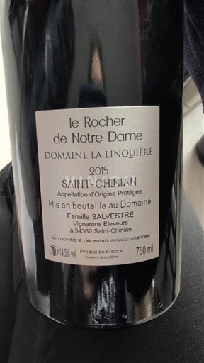 Languedoc Saint-Chinian Domaine La Linquière le Rocher de Notre Dame 2015