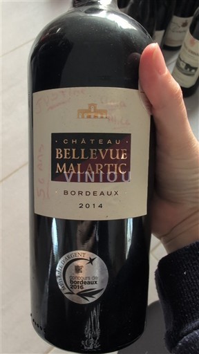Bordeaux Château Bellevue Malartic 2014