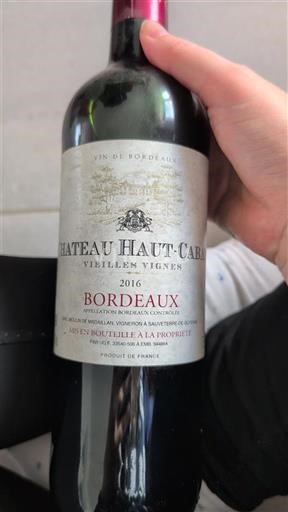 Bordeaux Château Haut-Carles Vieilles Vignes 2016