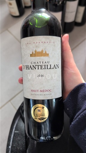 Bordeaux Haut-Médoc Cru Bourgeois Château Hanteillan 2016