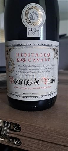 Rhônedalen Beaumes de Venise Héritages Cavare 2024