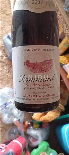 Borgoña Pommard Gérard Léon et Claudine Les Petits Noizons 2007
