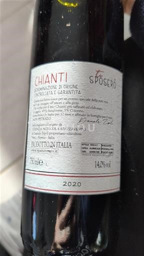 Toscana Chianti Azienda Agricola Spazzavento Sposerò 2020