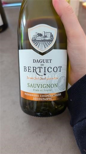 Sud-Ouest Côtes-de-duras Daguet de Berticot Sauvignon 2022