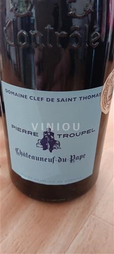 Thung lũng Rhône Châteauneuf-du-pape Domaine Clef de Saint Thomas Pierre Troupel Không niên vụ